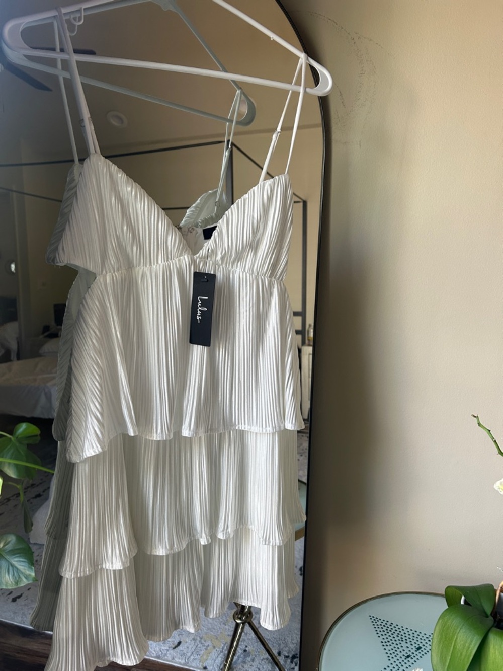 Lulus White Dress with Side Cut Outs